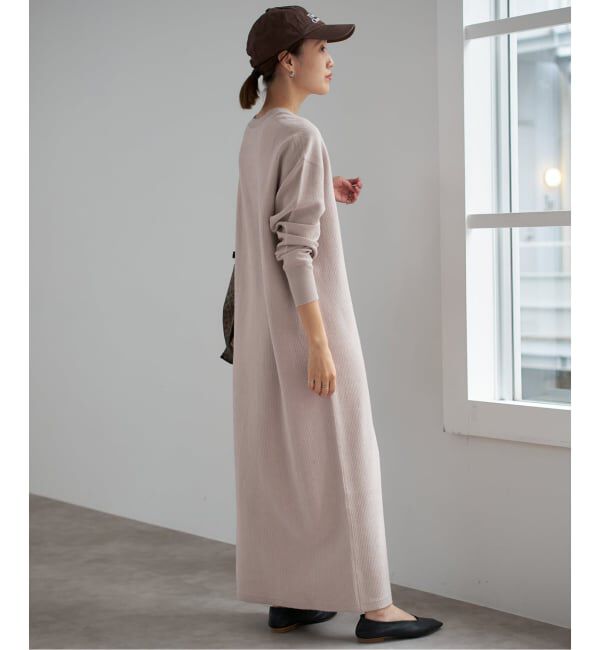 SLOBE IENA「テレコヘンリーネックカットワンピース」|ワンピース|