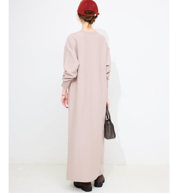 SLOBE IENA「テレコヘンリーネックカットワンピース」|ワンピース|