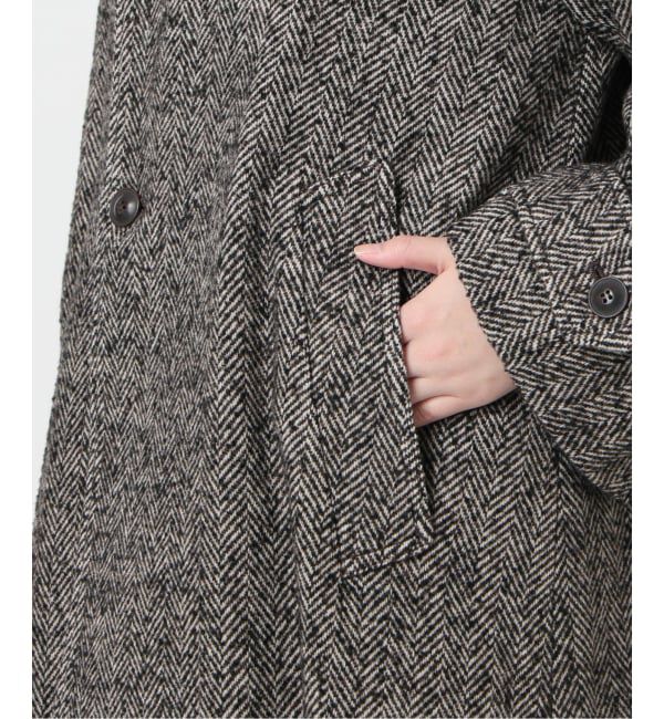 SLOBE IENA「ツイードステンカラーコート」|ステンカラーコート|