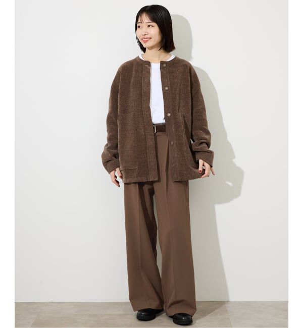 SLOBE IENA「《WEBのみ4サイズ展開/追加》TRワイドトラウザー」|スラックス|