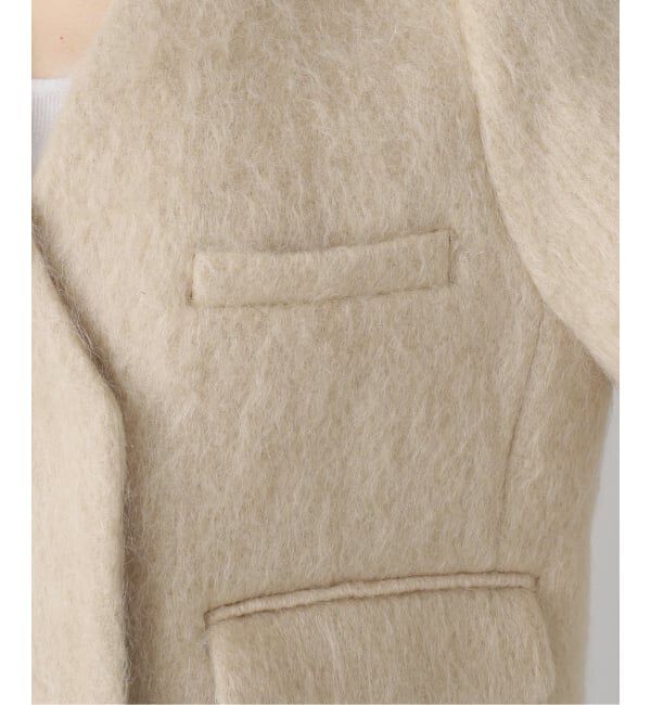 IENA「モヘヤMIXシャギー ショートコート」|その他|