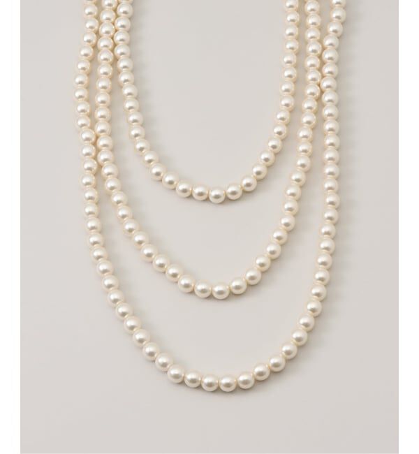 SLOBE IENA「《追加4》SLOBE ロングパールネックレス」|ネックレス|