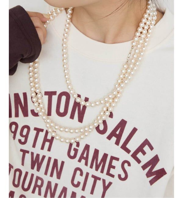 SLOBE IENA「《追加4》SLOBE ロングパールネックレス」|ネックレス|