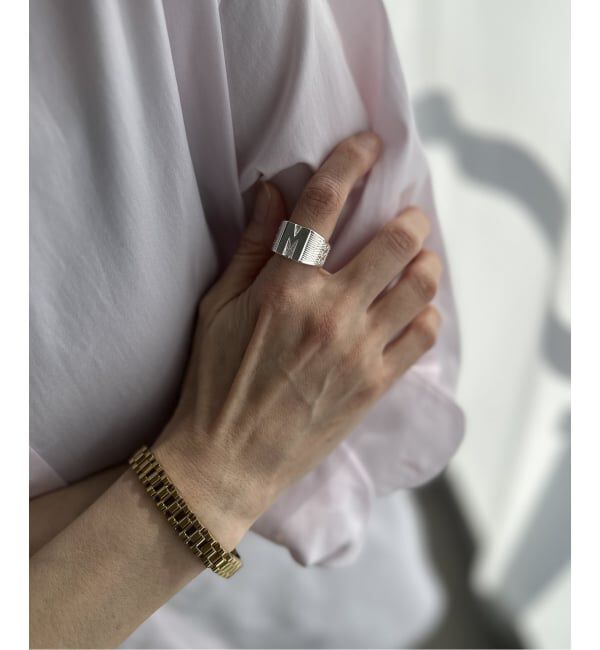 VERMEIL par iena「《WEB限定/予約》ADRAR アドラル イニシャルリング M」|リング|
