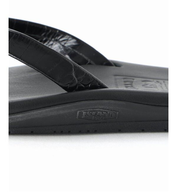 EDIFICE「ISLAND SLIPPER(アイランドスリッパ) 別注クロコ ナローストラップサンダル」|サンダル|