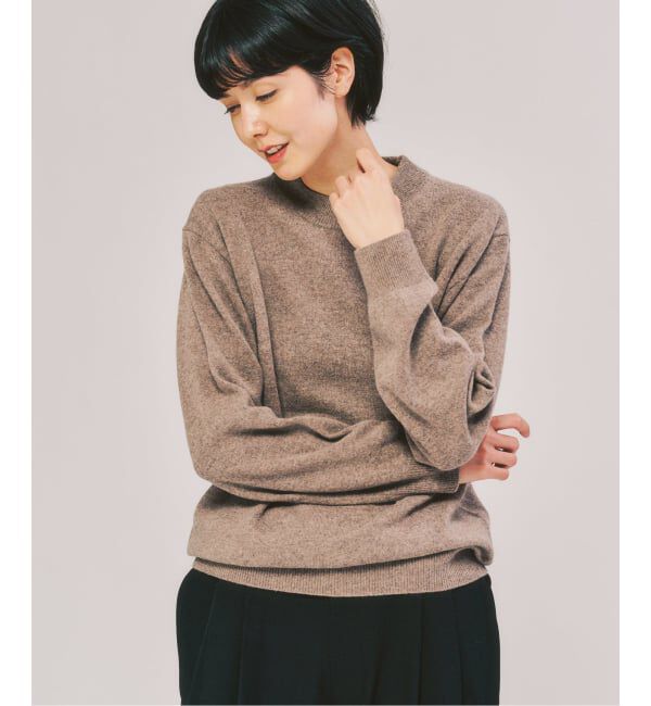 417 EDIFICE「カシミヤブレンド モックネックニット」|ニット・セーター|