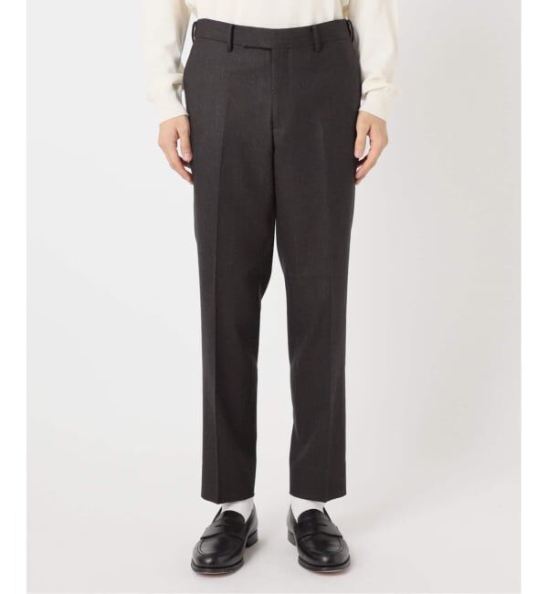 EDIFICE「SUPER 120&rsquo;s ウールサキソニー テーパードパンツ【セットアップ着用可能】」|スラックス|