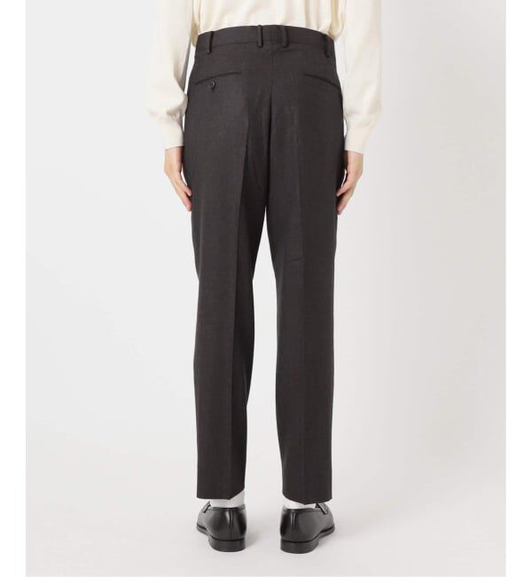 EDIFICE「SUPER 120&rsquo;s ウールサキソニー テーパードパンツ【セットアップ着用可能】」|スラックス|