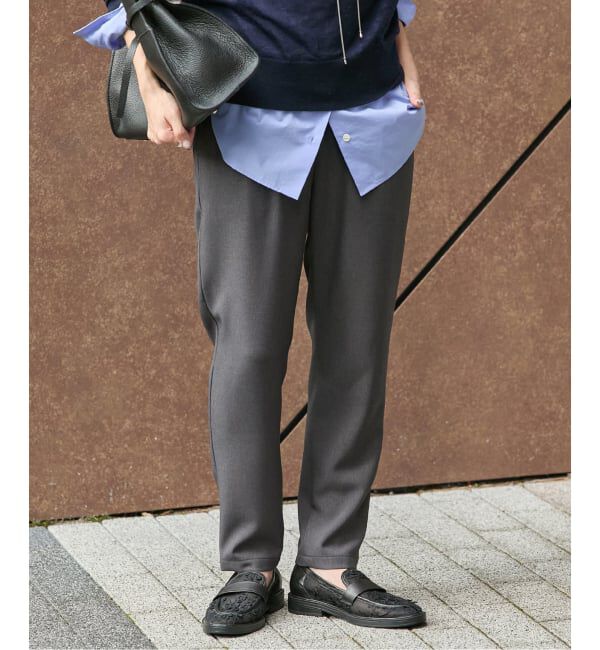 JOURNAL STANDARD「《追加2》ウールライクストレッチイージーテーパードパンツ」|その他|グレー