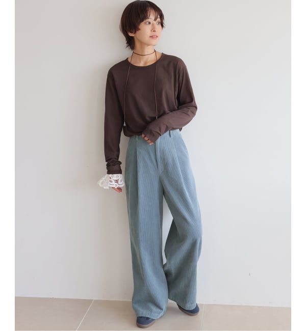 JOURNAL STANDARD relume「《追加2》ウォッシャブルコーデュロイタックワイドパンツ」|その他|