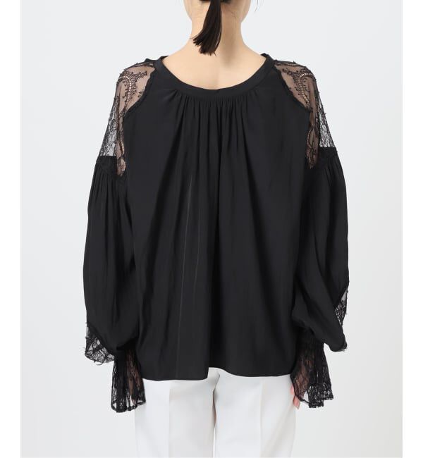 NOBLE「レーストリミングフリルカフスブラウス」|シャツ・ブラウス|