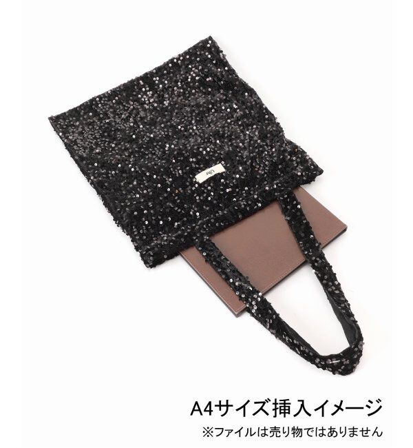 Spick and Span「Uhr/ウーア 別注Spangle Velour Tote」|トートバッグ|