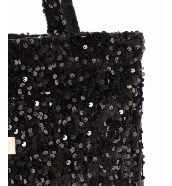 Spick and Span「Uhr/ウーア 別注Spangle Velour Tote」|トートバッグ|