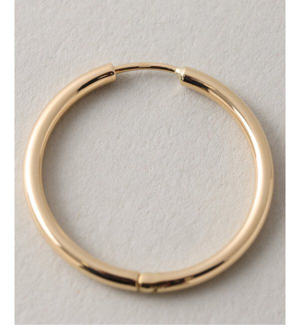 Lilas by Spick&Span「ハーフオープンフープピアスL K18(両耳)」|ピアス|