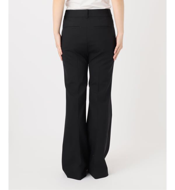 NOBLE「ハイストレッチナローフレアパンツ」|スラックス|