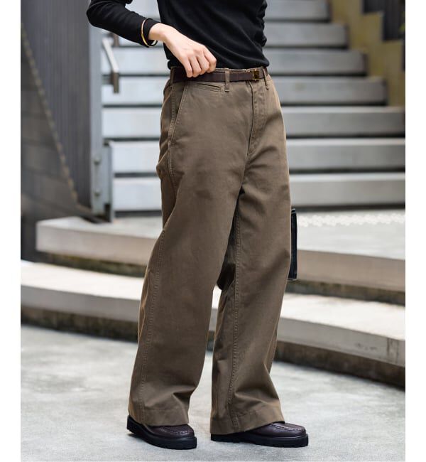 FRAMeWORK「≪追加≫OVER SIZED CHINO パンツ」|チノ|