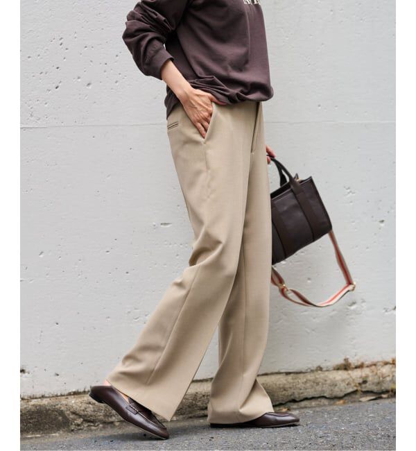 FRAMeWORK「≪一部カラーWEB限定 / 追加≫セミフレアパンツ」|スラックス|