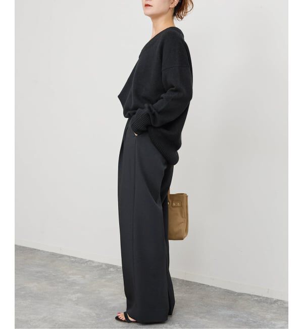 Spick and Span「TRタックストレートパンツ」|スラックス|