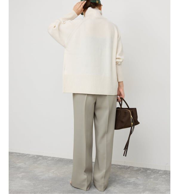 Spick and Span「TRタックストレートパンツ」|スラックス|