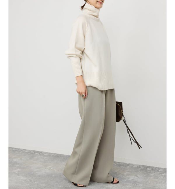 Spick and Span「TRタックストレートパンツ」|スラックス|