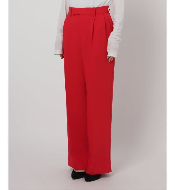 Spick and Span「TRタックストレートパンツ」|スラックス|