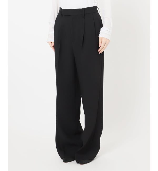 Spick and Span「TRタックストレートパンツ」|スラックス|