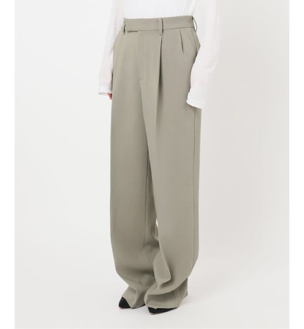 Spick and Span「TRタックストレートパンツ」|スラックス|