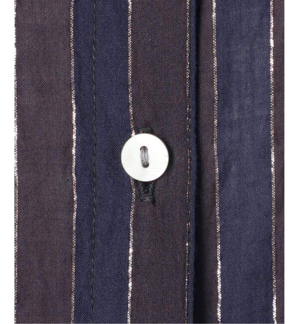 Spick and Span「《WEB限定 / 追加予約》HYUストライプギャザーシャツワンピース」|ワンピース|