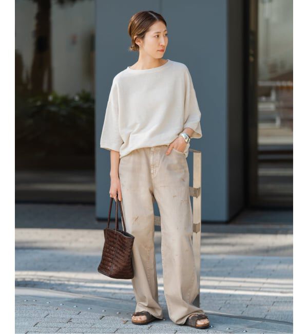 FRAMeWORK「≪WEB先行 / 追加予約≫LINEN TERRY LOOSEプルオーバー」|Tシャツ・カットソー|