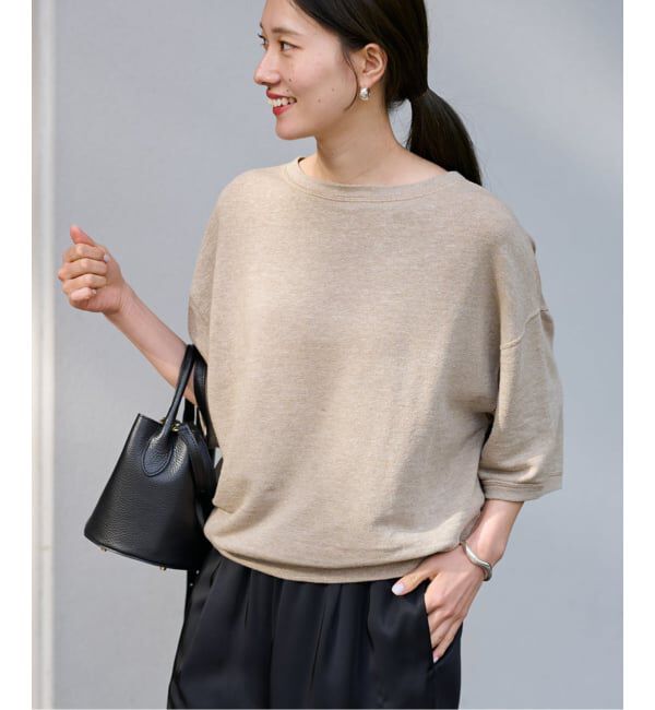 FRAMeWORK「≪WEB先行 / 追加予約≫LINEN TERRY LOOSEプルオーバー」|Tシャツ・カットソー|