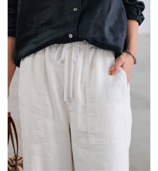 FRAMeWORK「≪予約≫LI/Washiヘリンボーンイージーパンツ」|スラックス|