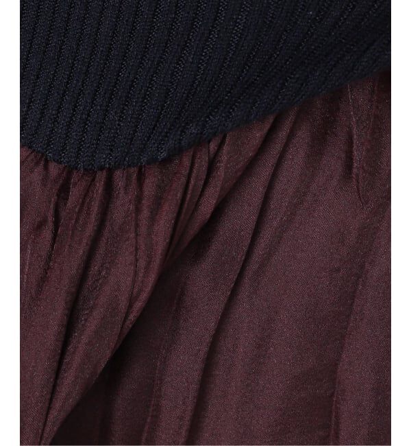  「【洗える】プリーツドッキングワンピース」|ワンピース|