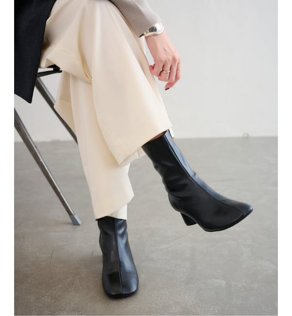  「《追加》4.5cmオブリークショートブーツ」|ショートブーツ|