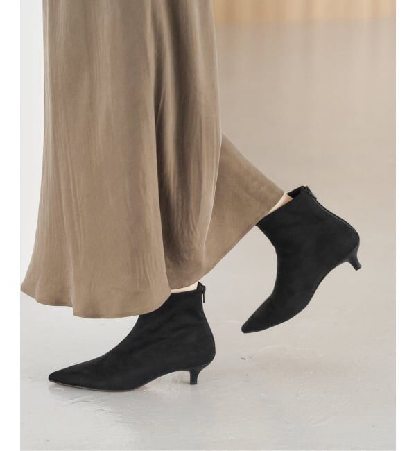  「4cmポインテッドショートブーツ」|ショートブーツ|