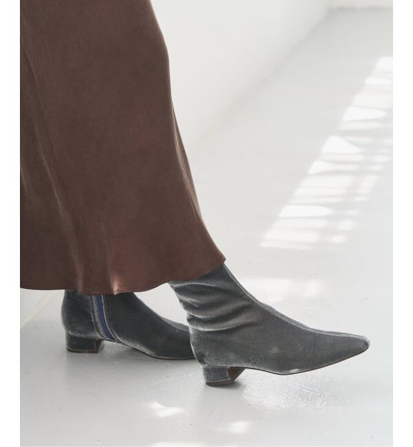  「《追加》3cmフレンチスクエアフィットショートブーツ」|ショートブーツ|