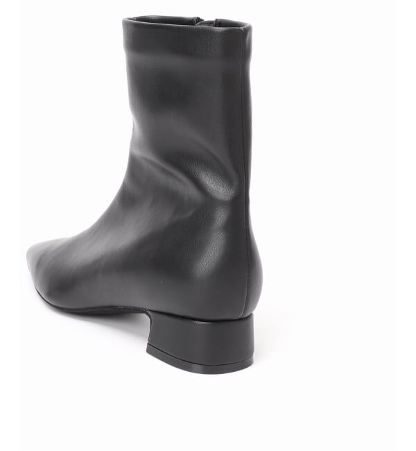  「《追加》3cmフレンチスクエアフィットショートブーツ」|ショートブーツ|