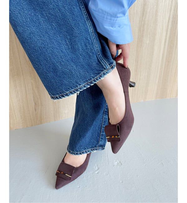  「5cmポインテッドマーブルバーパンプス」|パンプス|