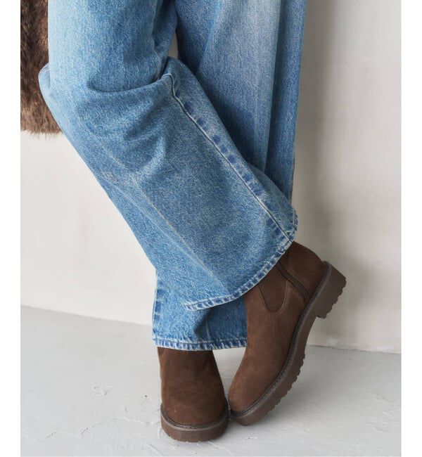  「《追加6》3.5cmトラックソールフィットショートブーツ」|ショートブーツ|