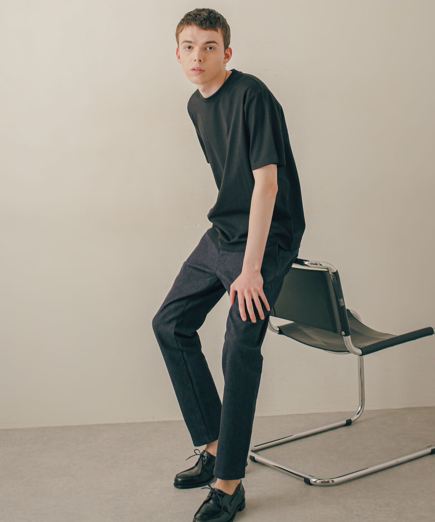 nano･universe「LB.03/｢ESSENTIAL LINE｣ノンフェイドスキニースラックス」|デニム|