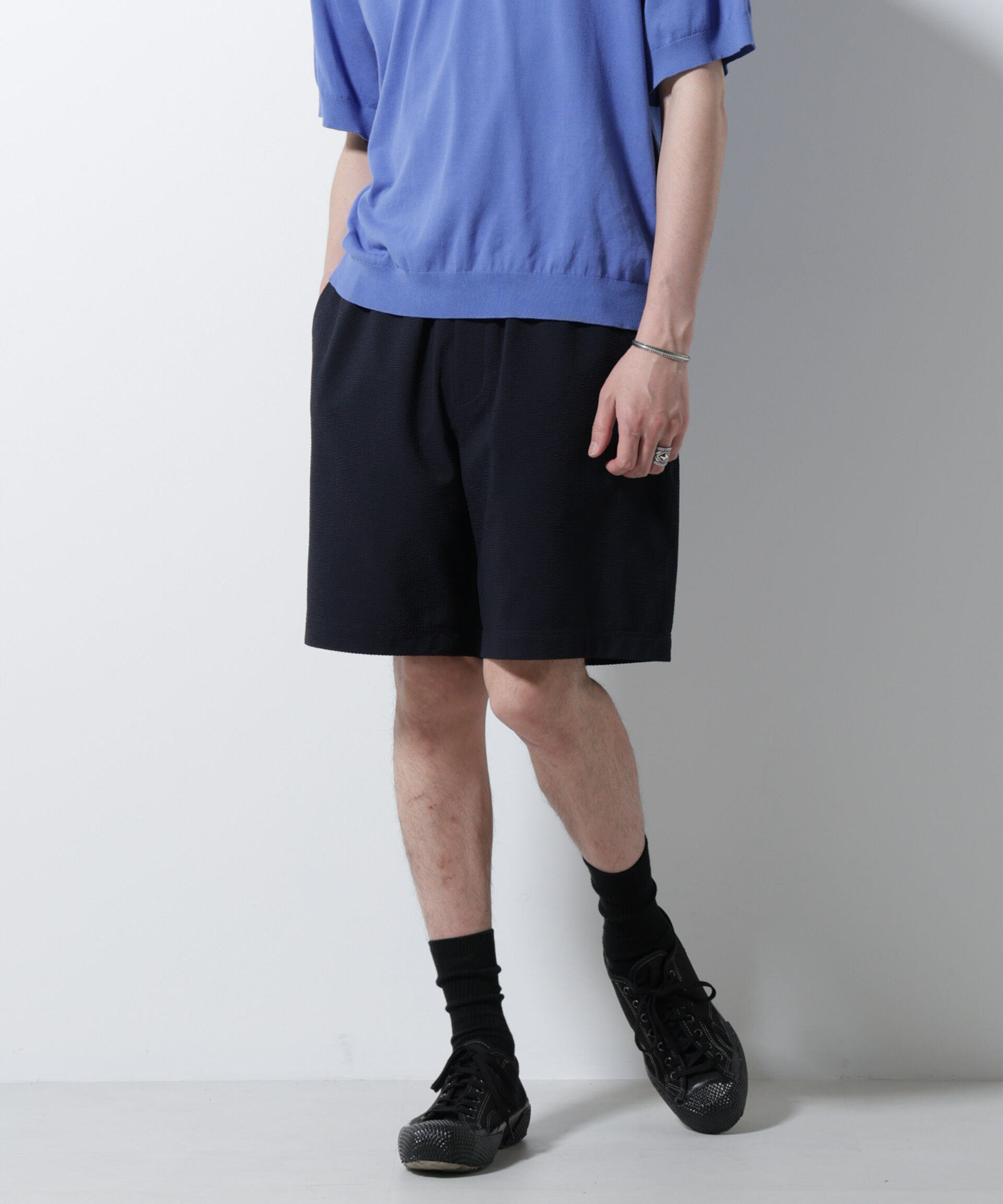 nano･universe「DotAir(R)サッカーストレッチイージーショートパンツ/吸水速乾」|チノ|