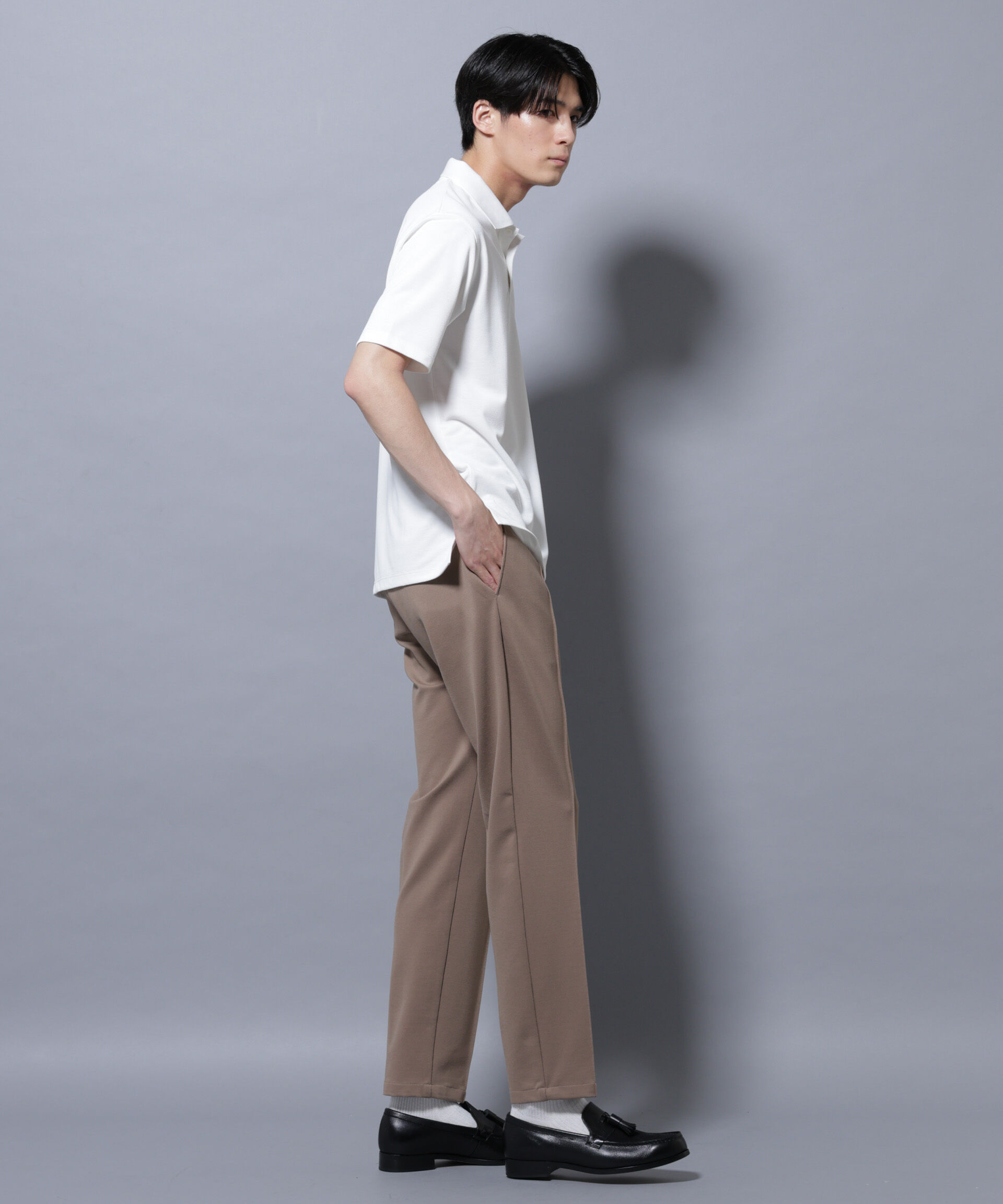 nano･universe「「N POLO」 AERO FREEZE 鹿の子ポロシャツ」|Tシャツ・カットソー|