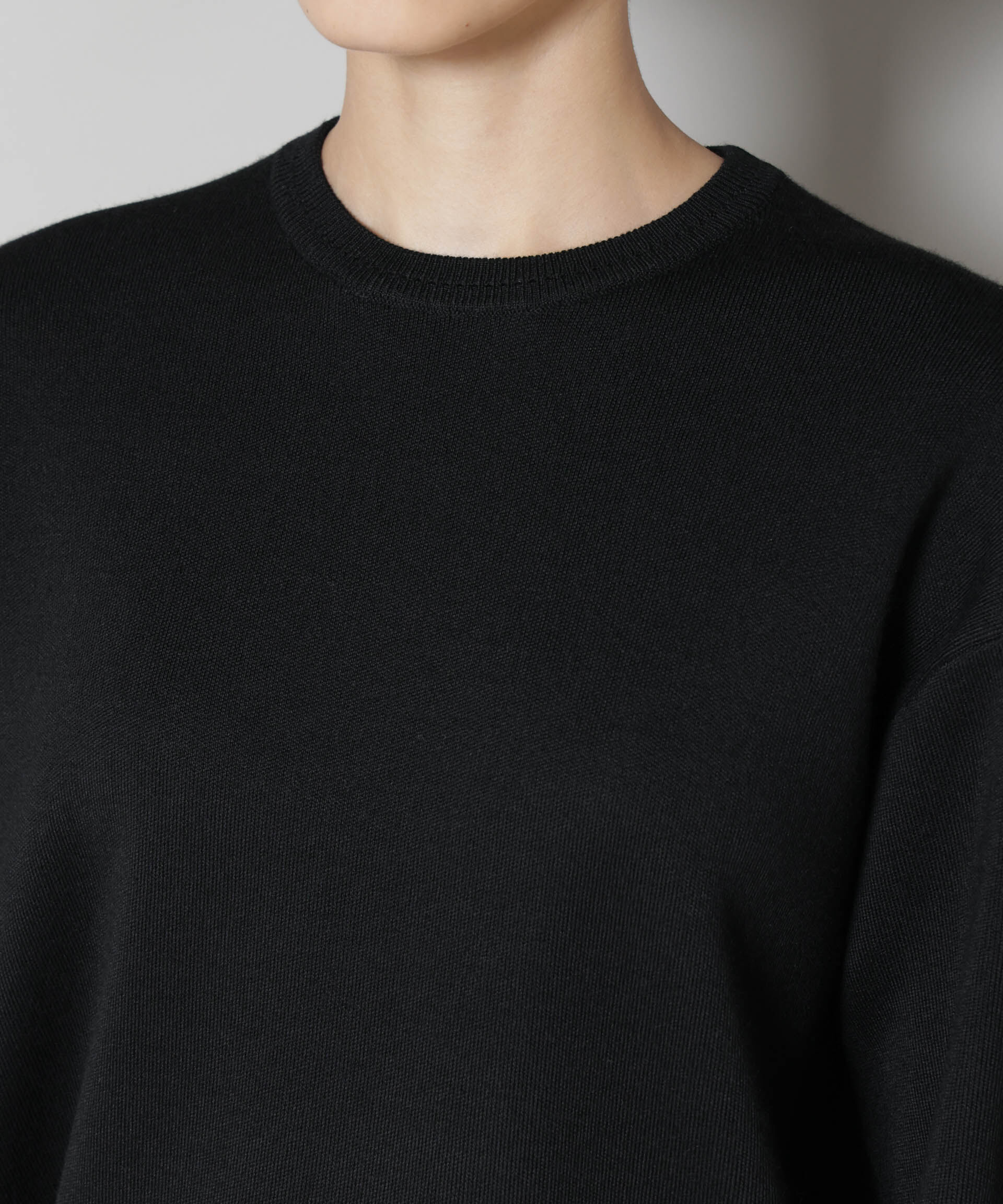 nano･universe「毛玉レスニットスムースクルーネックプルオーバー」|ニット・セーター|