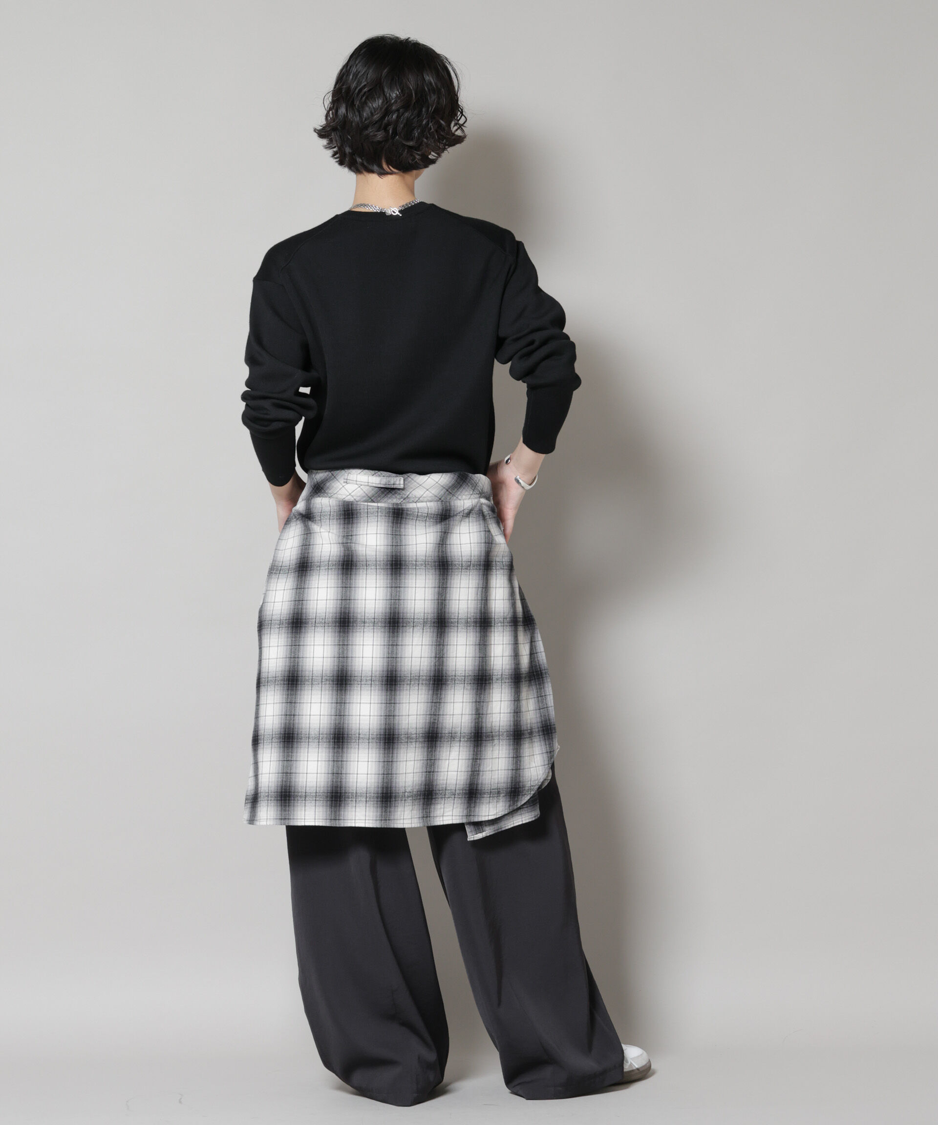 nano･universe「毛玉レスニットスムースクルーネックプルオーバー」|ニット・セーター|