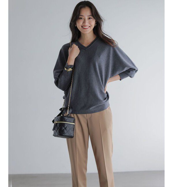 組曲「【前後着用可】ニューシックニットＶネック プルオーバー」|ニット・セーター|