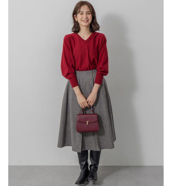 組曲「【前後着用可】ニューシックニットＶネック プルオーバー」|ニット・セーター|