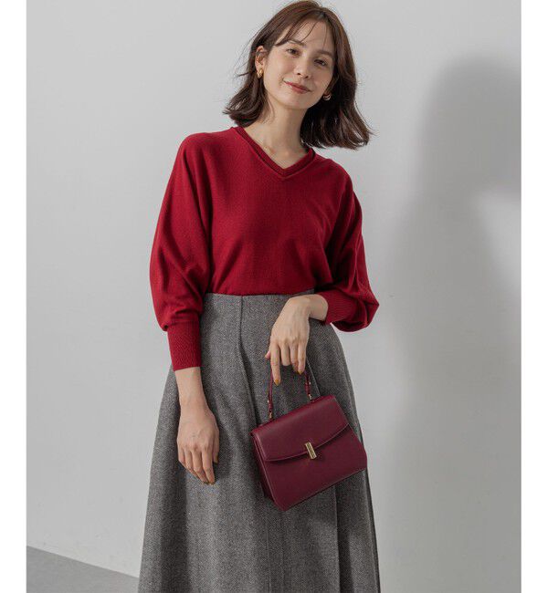 組曲「【前後着用可】ニューシックニットＶネック プルオーバー」|ニット・セーター|