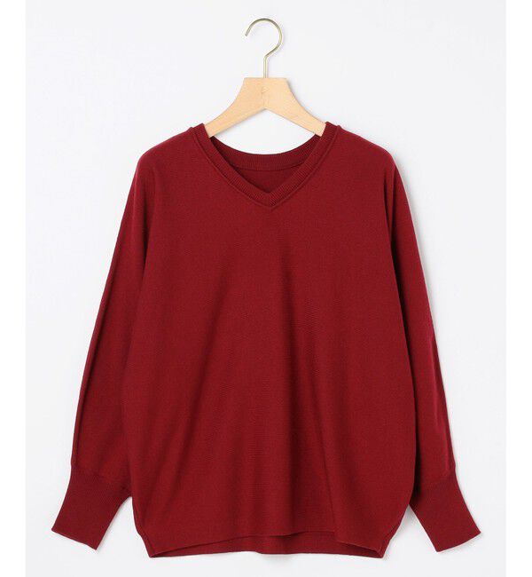 組曲「【前後着用可】ニューシックニットＶネック プルオーバー」|ニット・セーター|