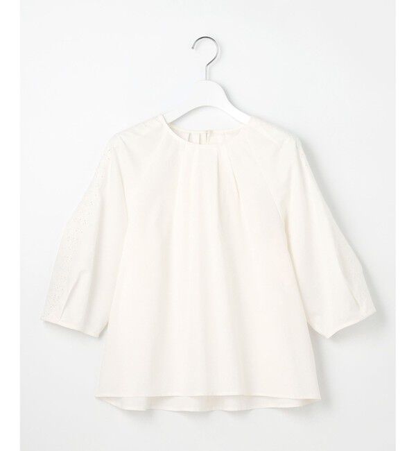 自由区「【洗える】エンブロイダリーブロードプルオーバー ブラウス」|シャツ・ブラウス|