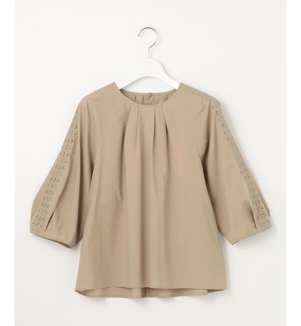 自由区「【洗える】エンブロイダリーブロードプルオーバー ブラウス」|シャツ・ブラウス|