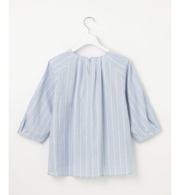 自由区「【洗える】エンブロイダリーブロードプルオーバー ブラウス」|シャツ・ブラウス|